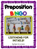 Preposition BINGO {Prepositions and Listening for Details}