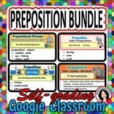 Preposition Bundle for Google Classroom, 4 Digital Files