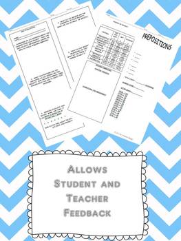 Preposition Choice Board with Rubric- Common Core by Knopp's Reading ...