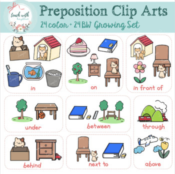 preposition under clipart