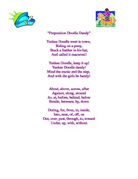 Preposition Doodle Dandy By Ashley Meyer Teachers Pay Teachers