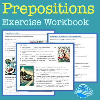 Preview of Preposition Exercise Workbook (A2/B1/B2/C1 ESL)