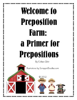 Preview of Preposition Farm - booklet on prepositions