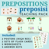 Preposition Indonesian Class NO PREP Packet (Poster, Flash