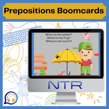 Preview of Preposition Picture Scenes: Boomcards Download