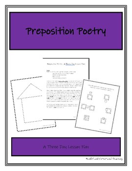 Preview of Preposition Poetry:  A Grammar and Writing Workshop Three Day Lesson Plan