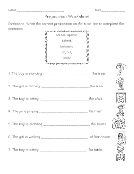 Preposition Practice by Engaging ELLs | TPT