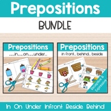 Preposition Activities BUNDLE: in, on, under, in front, be