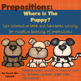 Preposition Puppy: interactive book and printouts
