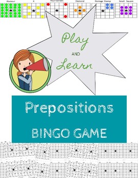 Preview of Preposition / Subordinating Conjunction Bingo - PRINT-AND-GO