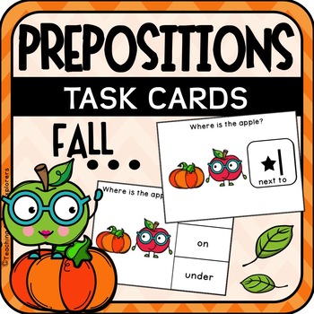 Prepositions Task Cards: Fall (Special education) by Teaching Sensory ...