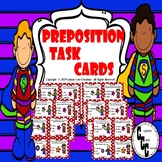 Preposition Task Cards Super Hero Version Back To School