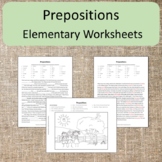 Preposition Work Elementary Montessori Homeschool Worksheets