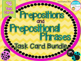 Prepositions and Prepositional Phrases Task Card Bundle -3