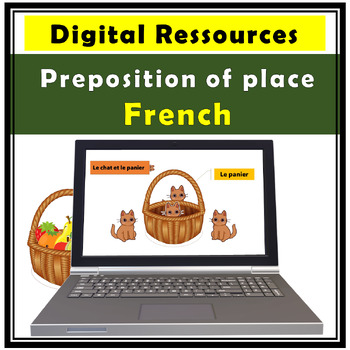 Preview of Preposition of place in french : les prépositions de lieu en français-Powerpoint