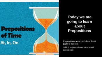 Preview of Preposition of time (in, on, at)