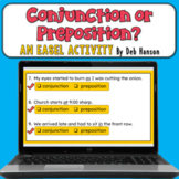 Preposition or Conjunction: A Made-for-Easel Activity