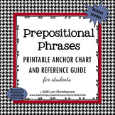 Prepositional Phrase Easy Reference Sheet