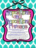 Prepositional Phrase Activities, Assessment, Worksheets--C
