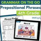 Prepositional Phrases 4th Grade Grammar Worksheets & Cente