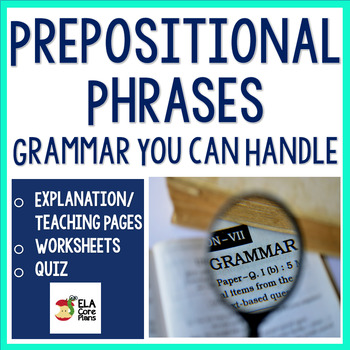 Preview of No Prep Prepositional Phrases Packet For Upper Elementary & Middle School