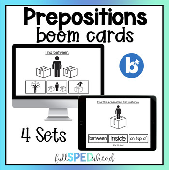 Preview of Prepositional Phrases Identification Boom Cards for Special Education