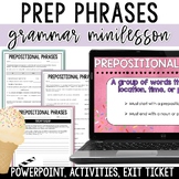 Prepositional Phrases PowerPoint, Worksheets, and Activiti