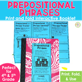 Prepositions & Prepositional Phrases Worksheet Print & Fol
