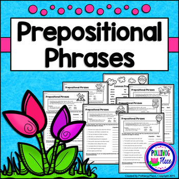 Preview of Prepositional Phrases - Grammar Practice Pages