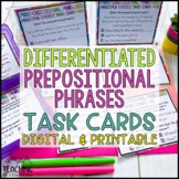 Prepositional Phrases Task Cards | Grammar Practice