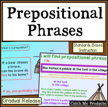 Preview of Prepositional Phrases PowerPoint