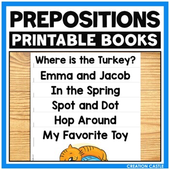 Preview of Prepositions and Positional Words Books for Beginning Readers