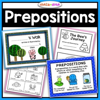 Preposition Activities by ChalkDots | Teachers Pay Teachers
