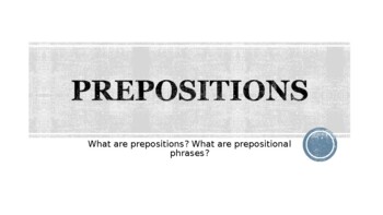 Preview of Prepositions