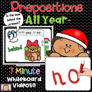 Preview of Prepositions 7 Minute Whiteboard Video Growing Bundle