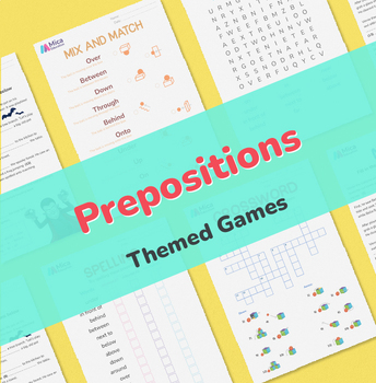 Preview of Prepositions: 8 themed reinforcement games with printables