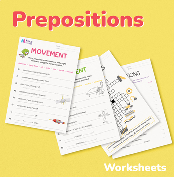 Preview of Prepositions: 9 Detailed Lesson Plans and Worksheets