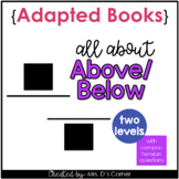Prepositions Above Below Adapted Books [Level 1 and 2] Dig