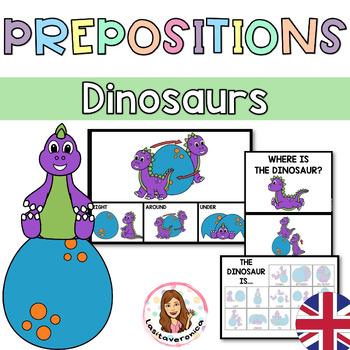 Preview of Prepositions Activities. Theme Dinosaurs. Spatial Concepts. English