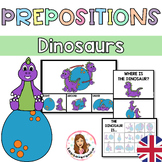 Prepositions Activities. Theme Dinosaurs. Spatial Concepts