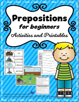 Prepositions Activities and Printables by Teaching Simply | TPT