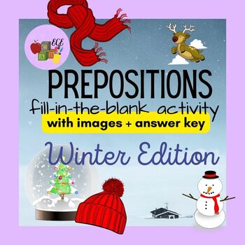 Preview of Prepositions Activity (WINTER)