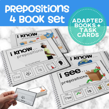 Preview of Prepositions: Adapted Book  4 Book BUNDLE