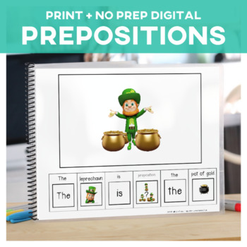 Preview of Prepositions: Adapted Book Leprechaun
