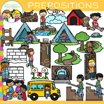 Preview of Prepositions Clip Art