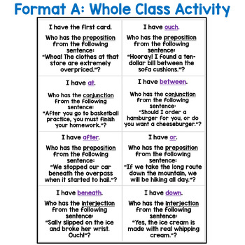 Conjunctions - What They Are & 12 Easy Classroom Games.