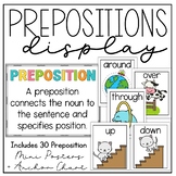 Prepositions Display Anchor Chart Mini Posters + B&W for I