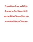 Prepositions Draw and Write