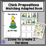 Prepositions Easter Spring Chick Matching Adapted Book Aut