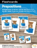 Prepositions Flashcards / Set of 14 / Printable